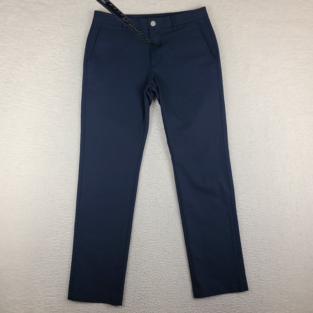 BONOBOS Pants Mens 32x32 Blue Navy‎ Slim Activewear Performance Tech Golf *